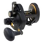 PENN Fathom Lever Drag 2 Speed Multiplier - Full metal Body, Strong Saltwater Power Reel For Jigging, Live Bait and Offshore Fishing