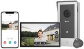 EZVIZ CP5 Visiophone connecté WiFi, Résolution 1080P, Moniteur Tactile Couleur 7", Portier vidéo à installation 2 Fils, Déverrouillage à Distance, Audio Bidirectionnel, Vision Nocturne, Design Compact