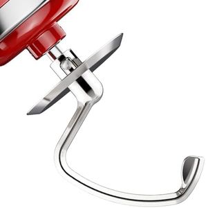 Stainless Steel Dough Hook for KitchenAid 4.5-5QT Tilt-Head Bowls,Fit for Classic, Classic Plus and Artisan Serie K45SS,KSM75,KSM90,KSM95,KSM150,Dishwasher Safe Dough Attachment for Kitchenaid Mixer