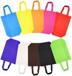 Cisolen 20 Pieces Gift Bag with Handle Non Woven Fabric Shopping Bags Party Bags Reusable Party Favor Bags Grocery Tote Bag for Picnic Birthday Party Wedding Christmas (10 Colors)