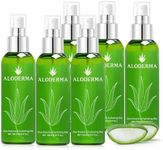 Aloderma Aloe Botanical Hydrating Mist Made with 82% Organic Aloe Vera - Soothing, Moisturizing Facial Spray with Panthenol - Refreshes, Invigorates Skin Throughout the Day, 120ml/4.23Oz (6)