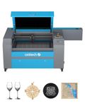 OMTech 100W CO2 Laser Engraver and Cutter with Industrial Water Chiller, 700x500mm Laser Cutter with Autolift Autofocus & Ruida Controls(Without Forklift Unloading)