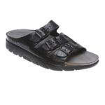 Mephisto Men's Zach Slide Sandals,Black,11 M, Eu45