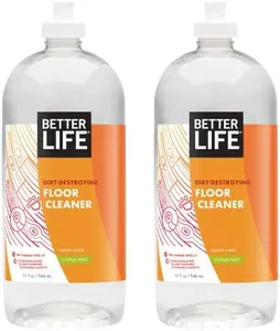 Better Life Floor Cleaner - Liquid Multipurpose Cleaner for Wood, Tile, Laminate, Vinyl, Bamboo - Hardwood Floor Cleaner for Mopping - Citrus Mint 32oz (Pack of 2)