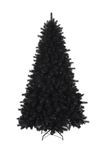 SASONS® Black Artificial Christmas Tree Quality Traditional Large Colorado Imperial Pine Spruce Thick Tips Trees Metal Stand Xmas Indoor Festive Home Office Decor (6ft/180cm/700 Tips)