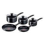 Tefal Induction Non-Stick Cookware Set, 5 Pcs - Black (G155S544)