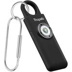 Thopeb Personal Safety Alarm for Women by Self Defense Keychain –135dB Siren, Strobe Light and Key Chain in 4 Pop Colors -Rechargeable