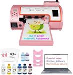 M1630 Pro 13in DTF Printer Automatic Maintenance A3 Heat Transfer T-Shirt Printing Machine with White Ink Circulation and Built-in Film Cutter,Anti-Collision Function(Printer+Laptop+Consumables)