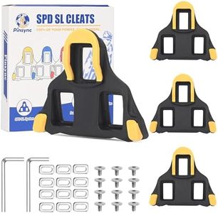 Pinsync SPD SL Cleats - Compatible with Shimano SPD-SL Road Pedals & 3-Hole Cycling Shoes | 4PCS 6° Float for Peloton Indoor/Outdoor Biking (Easy Clip in/Out)