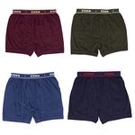 ESSA Boy's Junior Trunks/Drawer Underwear 4pcs Combo (60CM) Multicolour, Comfortable Fit, and Vibrant Style for Every Adventure | Trunks in a Multicolour Set