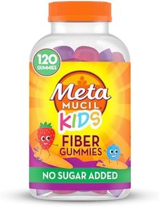 Metamucil Kids Fiber Supplement Gummies, No Sugar Added, 5g Prebiotic Plant-Based Fiber Blend, Mixed Berry Flavored, 120ct Gummies