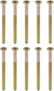 TTZEZE 10 PCS M6 Hex Socket Flat Head Screws, Carbon Steel Colorful Furniture Bolts Fastener, Flat Head Hex Socket Cap Screws Bolts, Countersunk Connector Screws for Furniture Baby Bed Chairs (M6x80)