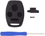 Keyless2Go Replacement for 4 Button Honda Remote Key Shell - Without Chip Holder