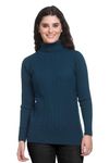 GODFREY Sweater for Women Winter wear Teal