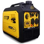 Aceup Energy 2000 Watt Portable Inverter Generator, Petrol Powered Generator Pure Sine Wave Silent Lightweight for Home, Camping, EURO-V, CE