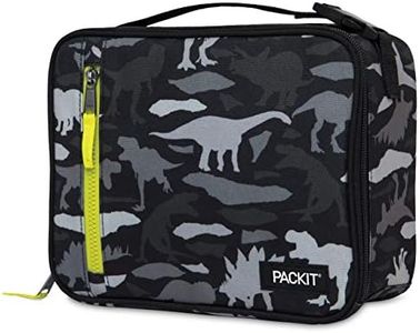 PackIt Freezable Classic Lunch Box, Dino Camo Charcoal