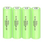 PKCELL AA Rechargeable Battery NiMH 1.2 V 600 mAh for Solar Lights Toys Pack of 4