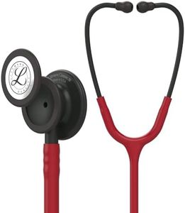 3M Littmann Classic III Stethoscope, Black-Finish Chest piece, Stem and Headset, Burgundy Tube, 69cm, 5868