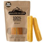PetVogue Himalayan Yak Cheese Dog Chew | Long Lasting Rawhide, Stain Free, Protein Rich, Low Odor | 100% Natural, Healthy & Safe | No Lactose, Gluten Or Grains |Jumbo Pack, Adult, Stick