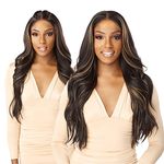 Sensationnel What Lace 13x6 Wigs - Cloud 9 Synthetic Hair Hand Tied Natural Preplucked Hairline Illusion Lace Frontal Lacewig - BRAELYN (BALAYAGE GOLD)