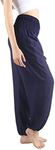 Boho Pants 2-Pocket Flowy Harem Pants Women for Yoga Travel Hippie Clothes