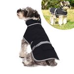 Dog Warm Coats, Dog Jackets Waterproof with Fleece Lining, Dog Coats Waterproof Dog Rain Coat, Dog Clothes Dog Raincoats Thickened Dog Fleece Jumper, Rain Coats for Large Dogs - Blue XL