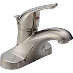 Delta Foundations B510LF-SS Single Handle Centerset Bathroom Faucet, Stainless