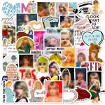 jixiejumo Taylor Stickers 50 Pcs, S