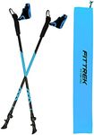 FitTrek Nordic Walking Poles - Lightweight Aluminum 7075 Walking Sticks or Hiking Sticks - Hiking Poles with Quick Lock System for Men - Women