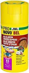JBL PRONOVO BEL GRANO, Aliment de Base pour tous Poissons d'Aquarium de 3-5 cm, Granulés pour Poissons, Doseur à clic, taille XS, 100 ml