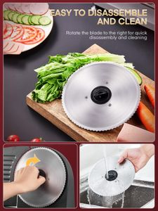 FOHERE Electric Meat Slicer 200W – Adjustable Stainless Steel Blade