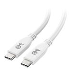 Cable Matters 40Gbps USB 4 Cable 6.6 ft / 2m with 8K Video & 240W Charging in White, USB4 Cable/USB C Display Cable with PD 3.1 Compatible with Thunderbolt 4, MacBook, XPS, Surface Pro