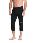 Spyder Men's Standard Charger 3/4 Boot Top Fit Baselayer Thermal Underwear Ski Bottoms, Black