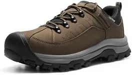 NORTIV 8 Men's Waterproof Hiking Shoes Non-Slip Trekking Trail Shoes Lightweight Durable Outdoor Work Shoes Bluff,Size 10.5,Khaki,NMUMHI2501
