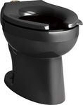 Kohler K-96053-7 Wellcomme Ultra, Toilet Bowl, Bathroom, Black/Black