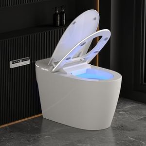 Luxury Smart Toilet with Foam Shield Auto-Open/Close Lid