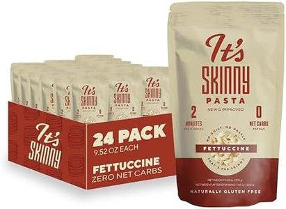It’s Skinny Low Carb Pasta - Pre-cooked Fettuccine Pasta, Konjac Shirataki Noodles, Gluten Free Pasta, Vegan and Keto-Friendly (24-pack)