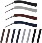 4 Pair Glasses Ear Cushions, Glasses Ear Pads For Eyeglasses, Ear Cushions For Glasses, For Glasses Spectacle Arms Sleeves Covers Eyewear Retainer For Glasses Sunglasses (Black/Dark Blue/Brown/Gray)