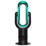 VORTEX AIR Pro Bladeless Space Heater and Cooler Turquoise Delight - Remote Oscillating Tower Fan with Timer and Adjustable 10 Speed Settings - 1.650W