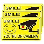 3-Pack Smile You're On Camera Signs