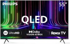 Philips 55PQL7676/F6 QLED Series 7600 55-Inch 4K UHD QLED Roku TV