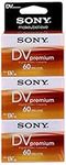 Sony Mini DV Digital Video Cassette Premium 60 minutes (3 Pack)