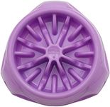 Outward Hound 3in1 UP Feeder - Adjustable Elevated Slow Feeder Dog Bowl, Purple