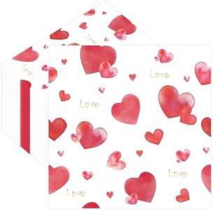 50 pcs Valentines Day Paper Napkins Party Decorations, Disposable Pink and White Scalloped Heart Luncheon Napkins Cocktail Napkin Party Napkin for Wedding Valentine Galentine Dinner Table Decor
