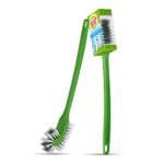 Scotch-Brite Double Sided Toilet Plastic Brush (Green,Pack Of 1)