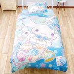 Sanrio SB-506-S 100220629401-01-01 Cinnamoroll Duvet Cover, Single, 3-Piece Set, Duvet Cover, Pillow Cover, Character Goods