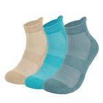 Mush Bamboo Ankle Socks for Women || Ultra Soft, Anti Odor and Anti Blister Design || For Casual Wear, Sports, Running, & Gym use || Free Size Pack of 3