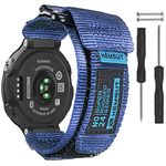 Torbollo Watch Band Compatible with Garmin Forerunner 235, Rugged Replacement Sport Strap for 220/230/235/620/630/735XT/235 Lite Smart Watch for Women Men