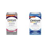 Centrum Women 50 Plus Multivitamins/Minerals Supplement for Women 50+, 160 Mini Tablets & Men Multivitamins/Minerals Supplement, 90 Tablets (Packaging May Vary)