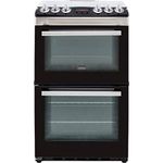 Zanussi ZCG43250XA 55cm Gas Cooker with Full Width Electric Grill - Stainless Steel